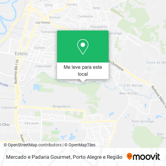 Mercado e Padaria Gourmet mapa