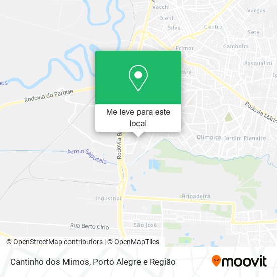 Cantinho dos Mimos mapa