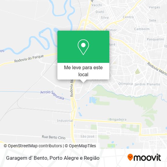 Garagem d' Bento mapa