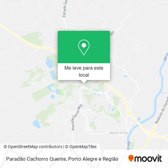 Paradão Cachorro Quente mapa