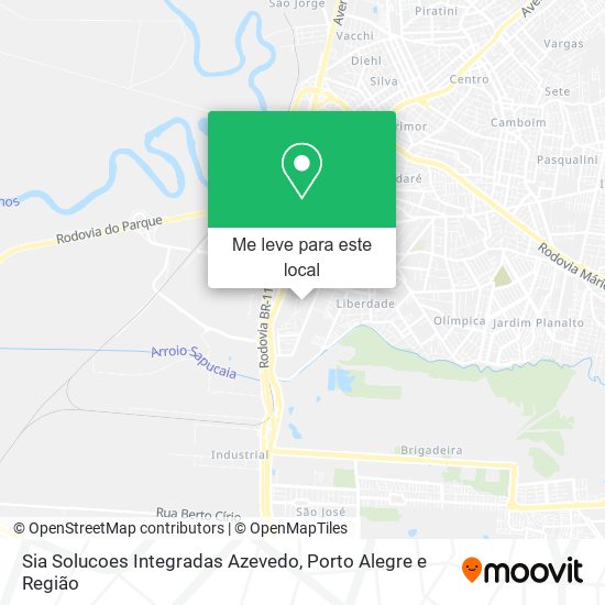 Sia Solucoes Integradas Azevedo mapa