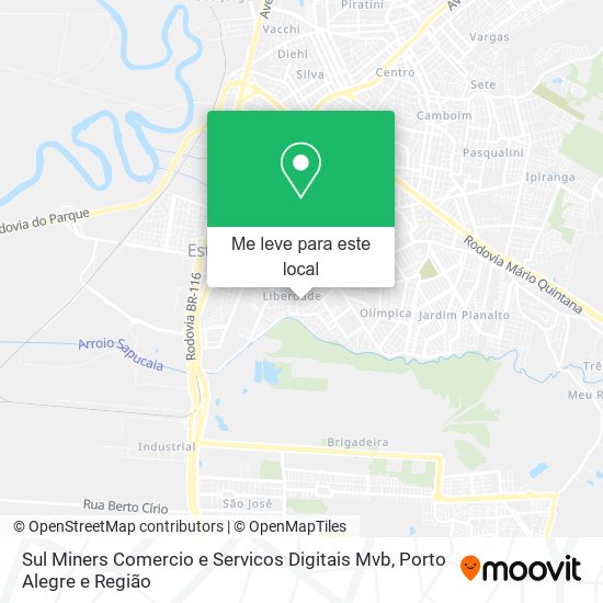 Sul Miners Comercio e Servicos Digitais Mvb mapa