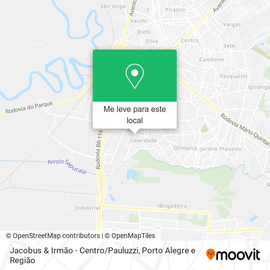Jacobus & Irmão - Centro / Pauluzzi mapa