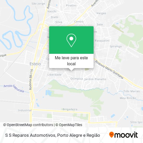 S S Reparos Automotivos mapa