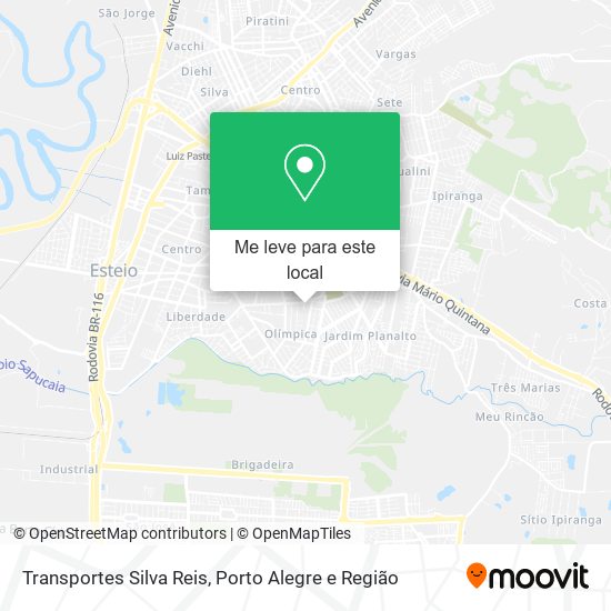 Transportes Silva Reis mapa