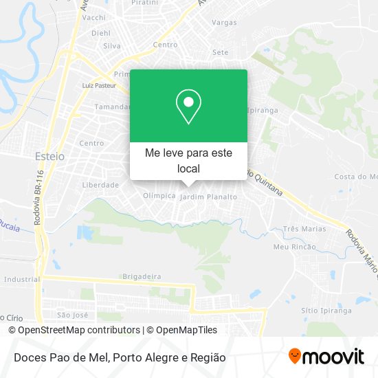 Doces Pao de Mel mapa