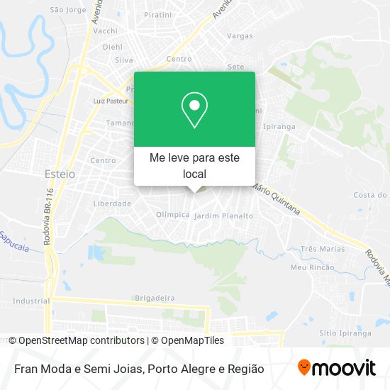 Fran Moda e Semi Joias mapa
