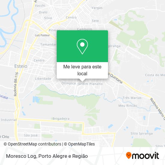 Moresco Log mapa