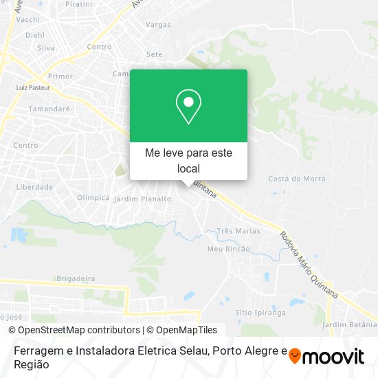 Ferragem e Instaladora Eletrica Selau mapa