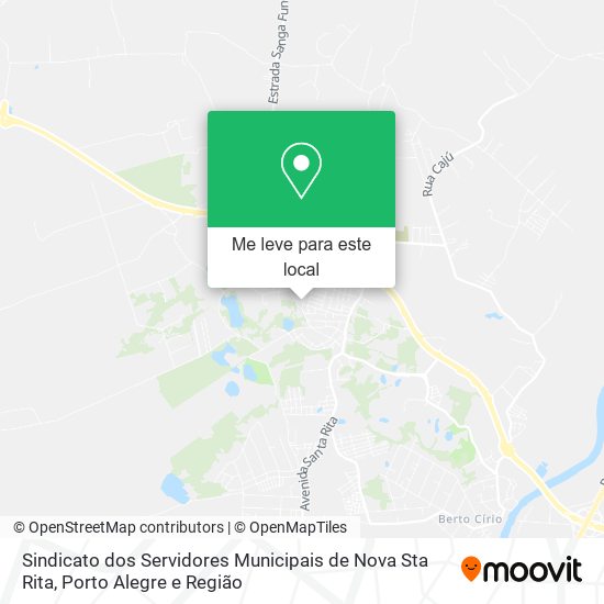 Sindicato dos Servidores Municipais de Nova Sta Rita mapa