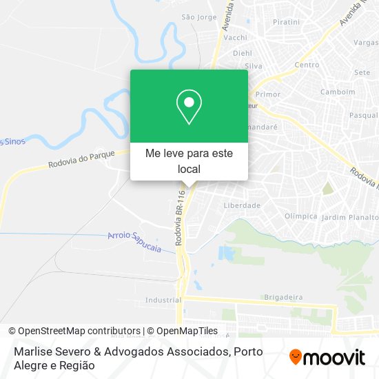 Marlise Severo & Advogados Associados mapa