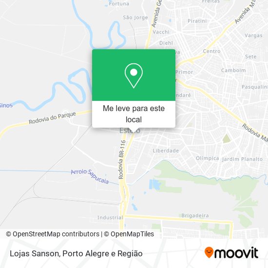 Lojas Sanson mapa