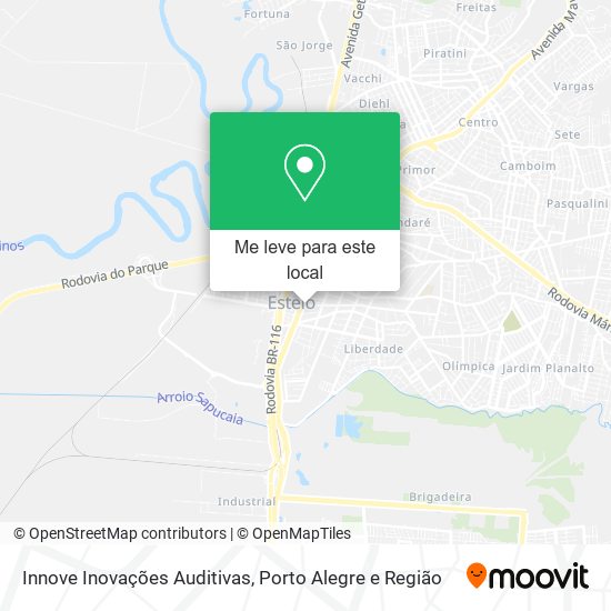 Innove Inovações Auditivas mapa