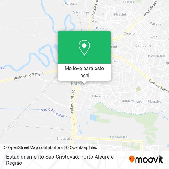 Estacionamento Sao Cristovao mapa