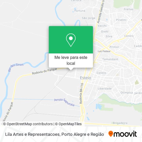 Lila Artes e Representacoes mapa