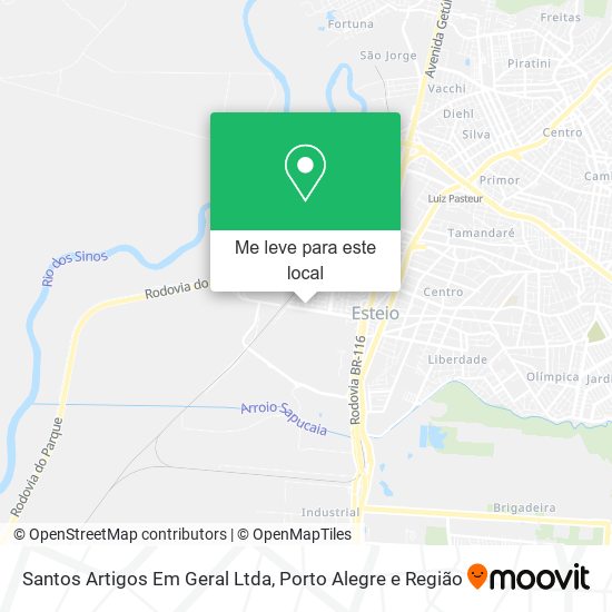 Santos Artigos Em Geral Ltda mapa