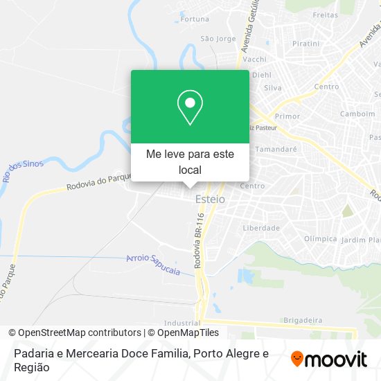 Padaria e Mercearia Doce Familia mapa