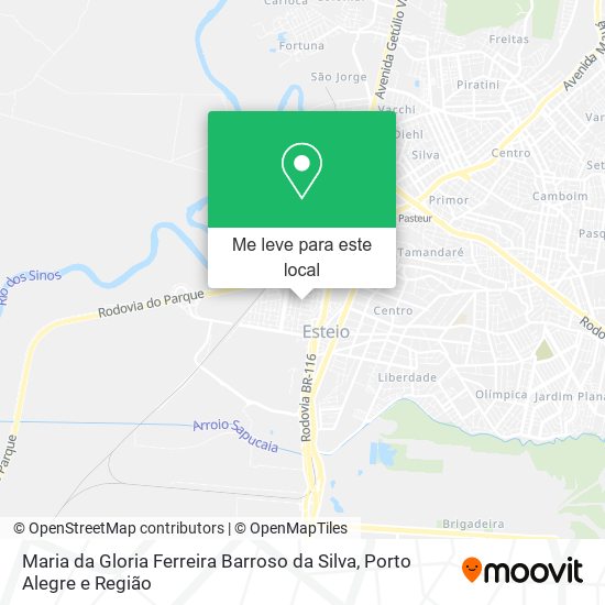 Maria da Gloria Ferreira Barroso da Silva mapa