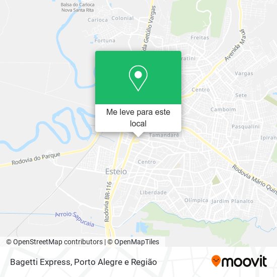 Bagetti Express mapa