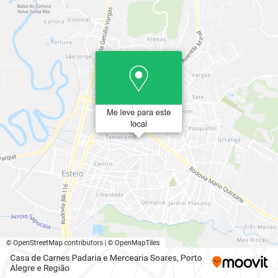 Casa de Carnes Padaria e Mercearia Soares mapa