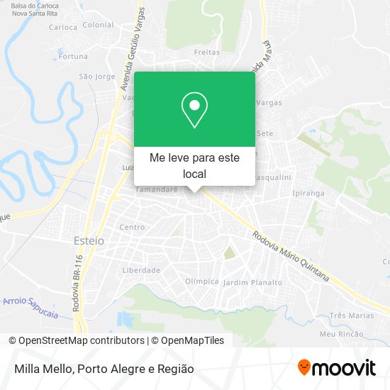 Milla Mello mapa