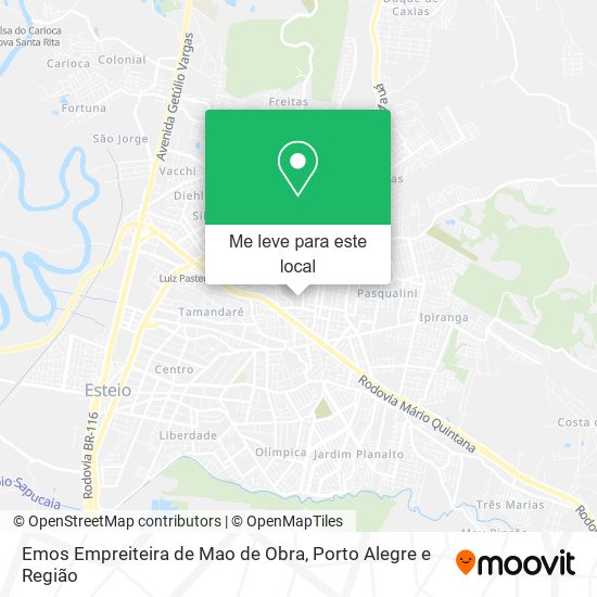 Emos Empreiteira de Mao de Obra mapa