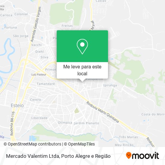 Mercado Valentim Ltda mapa