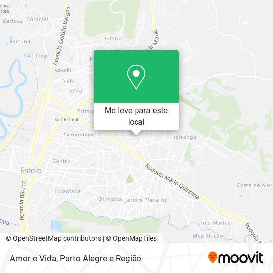 Amor e Vida mapa