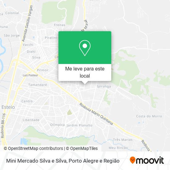 Mini Mercado Silva e Silva mapa