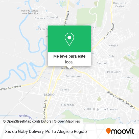 Xis da Gaby Delivery mapa