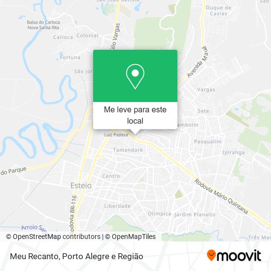 Meu Recanto mapa