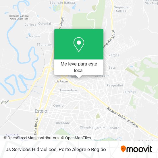 Js Servicos Hidraulicos mapa