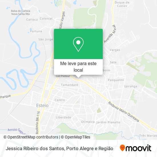 Jessica Ribeiro dos Santos mapa