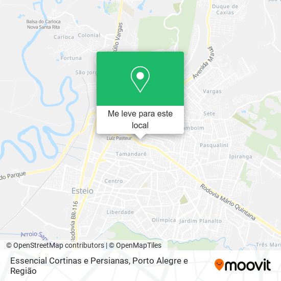 Essencial Cortinas e Persianas mapa