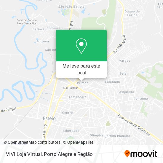 VIVI Loja Virtual mapa