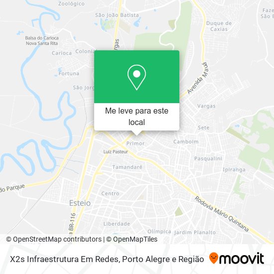 X2s Infraestrutura Em Redes mapa