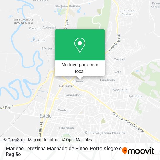 Marlene Terezinha Machado de Pinho mapa