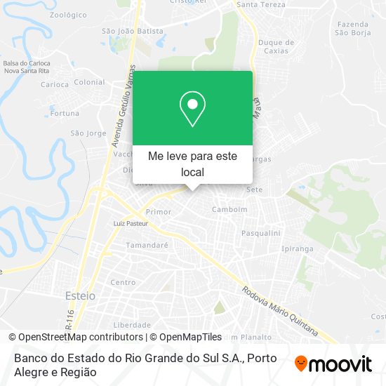 Banco do Estado do Rio Grande do Sul S.A. mapa