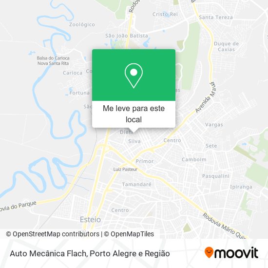 Auto Mecânica Flach mapa