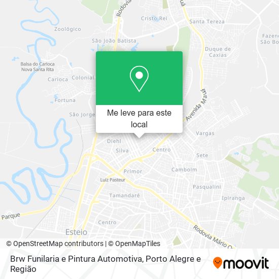 Brw Funilaria e Pintura Automotiva mapa