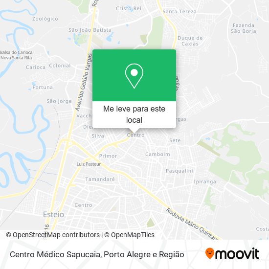 Centro Médico Sapucaia mapa