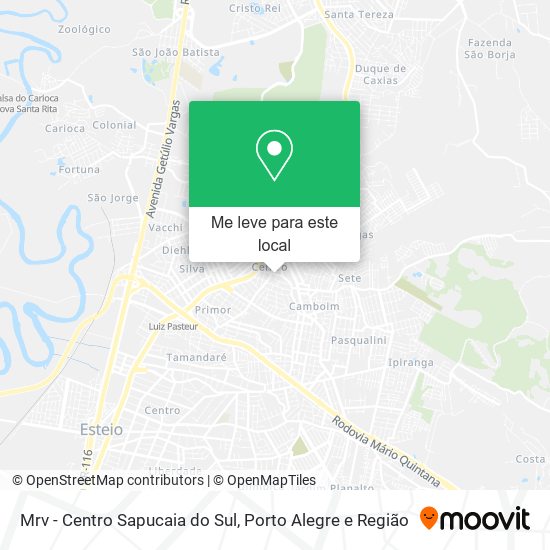 Mrv - Centro Sapucaia do Sul mapa
