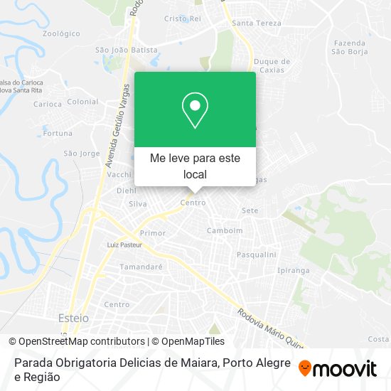 Parada Obrigatoria Delicias de Maiara mapa