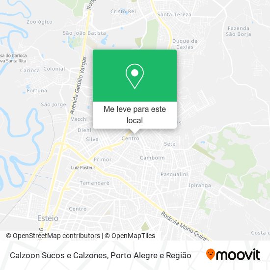 Calzoon Sucos e Calzones mapa