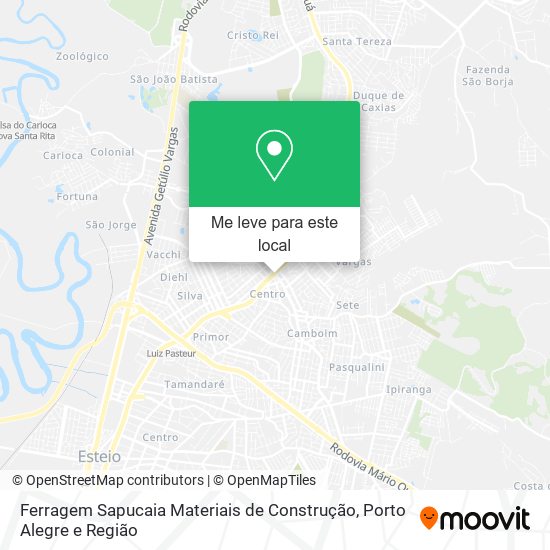 Ferragem Sapucaia Materiais de Construção mapa