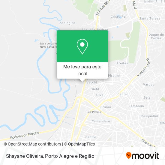 Shayane Oliveira mapa