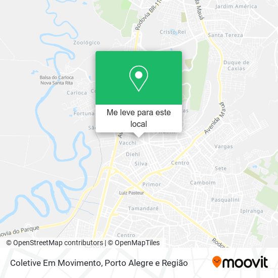 Coletive Em Movimento mapa