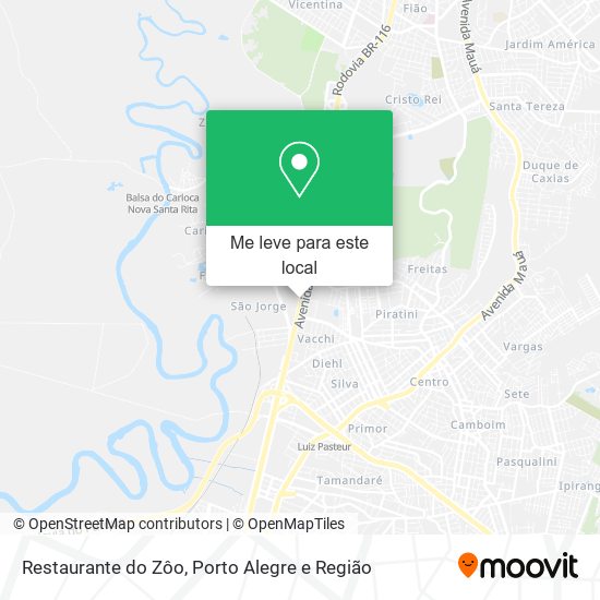 Restaurante do Zôo mapa