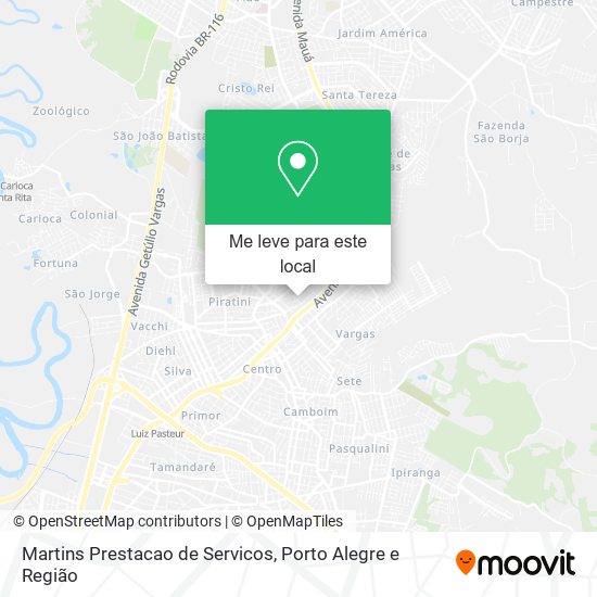 Martins Prestacao de Servicos mapa