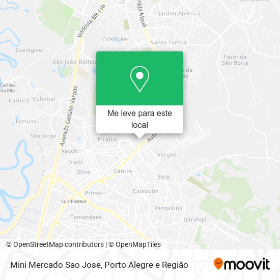 Mini Mercado Sao Jose mapa
